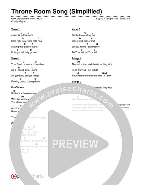 throne room song chords